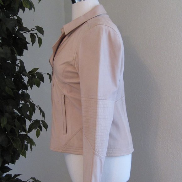 Athleta Salt Flat Leather Moto Jacket - Like New - Picture 6 of 13